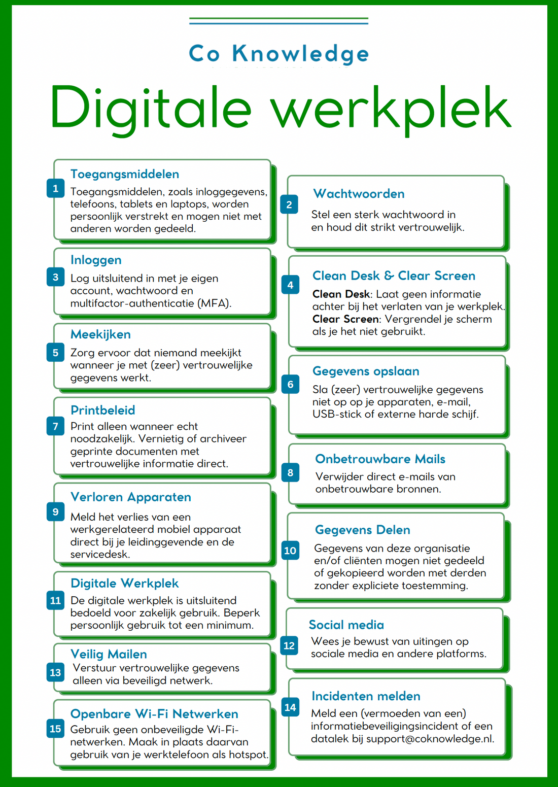 Het belang van veiligheid in de digitale werkplek: 15 essentiële tips